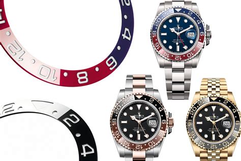 rolex gmt 2 bezel colors.